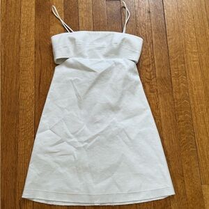 Elegant White Spaghetti Strap Dress